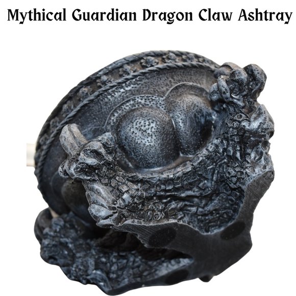 π² Unleash the Mystical: Guardian Dragon Claw Ashtray of Legends in Black πͺ - Picture 8 of 9